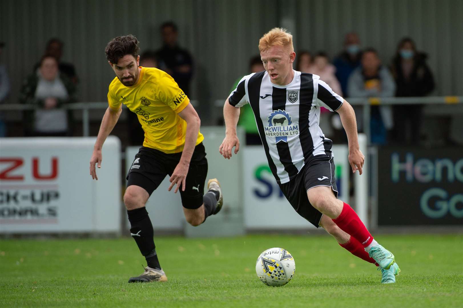 Callum Maclean (left) has signed a new deal at Nairn County. Picture: Callum Mackay