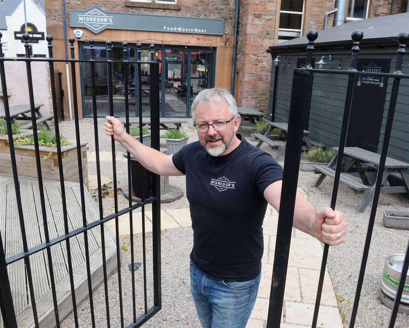 Bruce MacGregor is hoping to welcome customers back to his beer garden shortly.