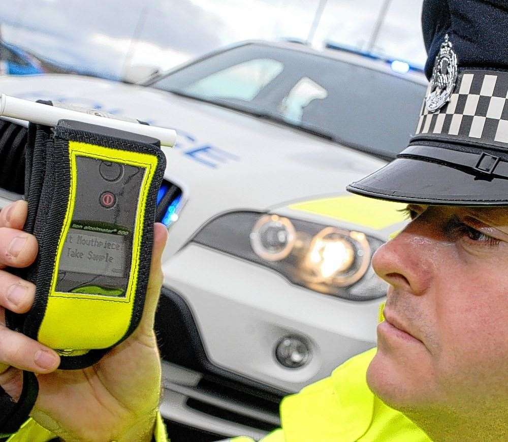 Police found a woman driving while almost five time the legal drink-drive limit.
