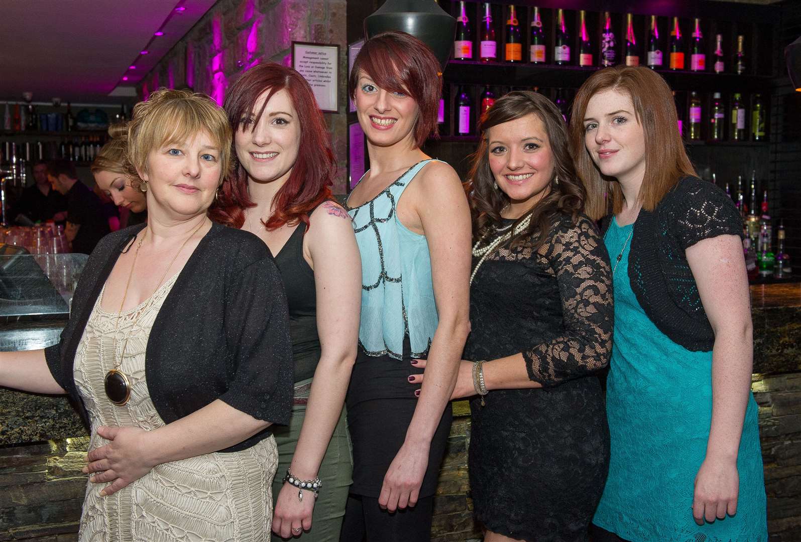 City Seen 12JAN 2013..The Mayfield Lodge girls on a night out int the Den...Picture: Callum Mackay. Image No. 020851.