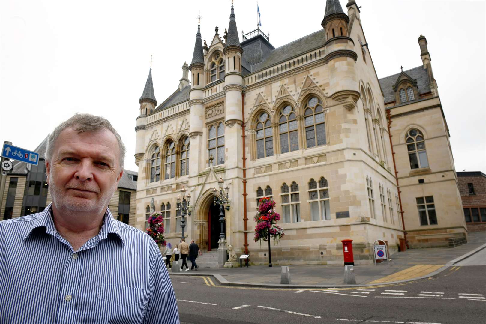 Alasdair Christie outside Inverness Town House. Picture: James Mackenzie.