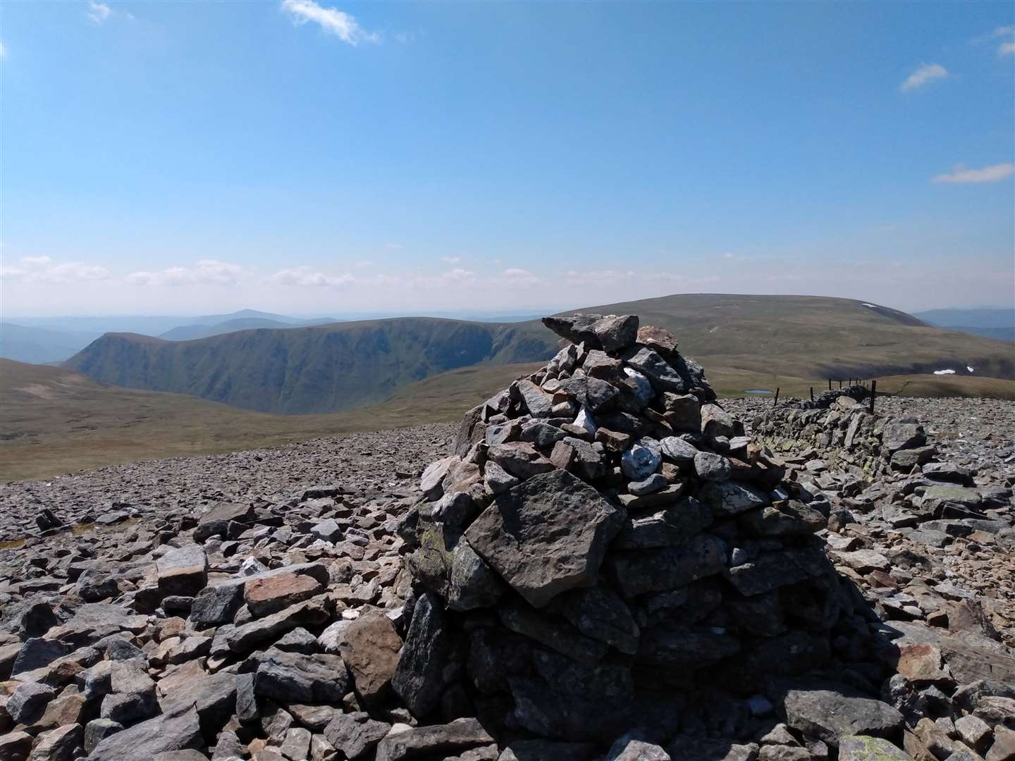The summit of Carn of Claise.