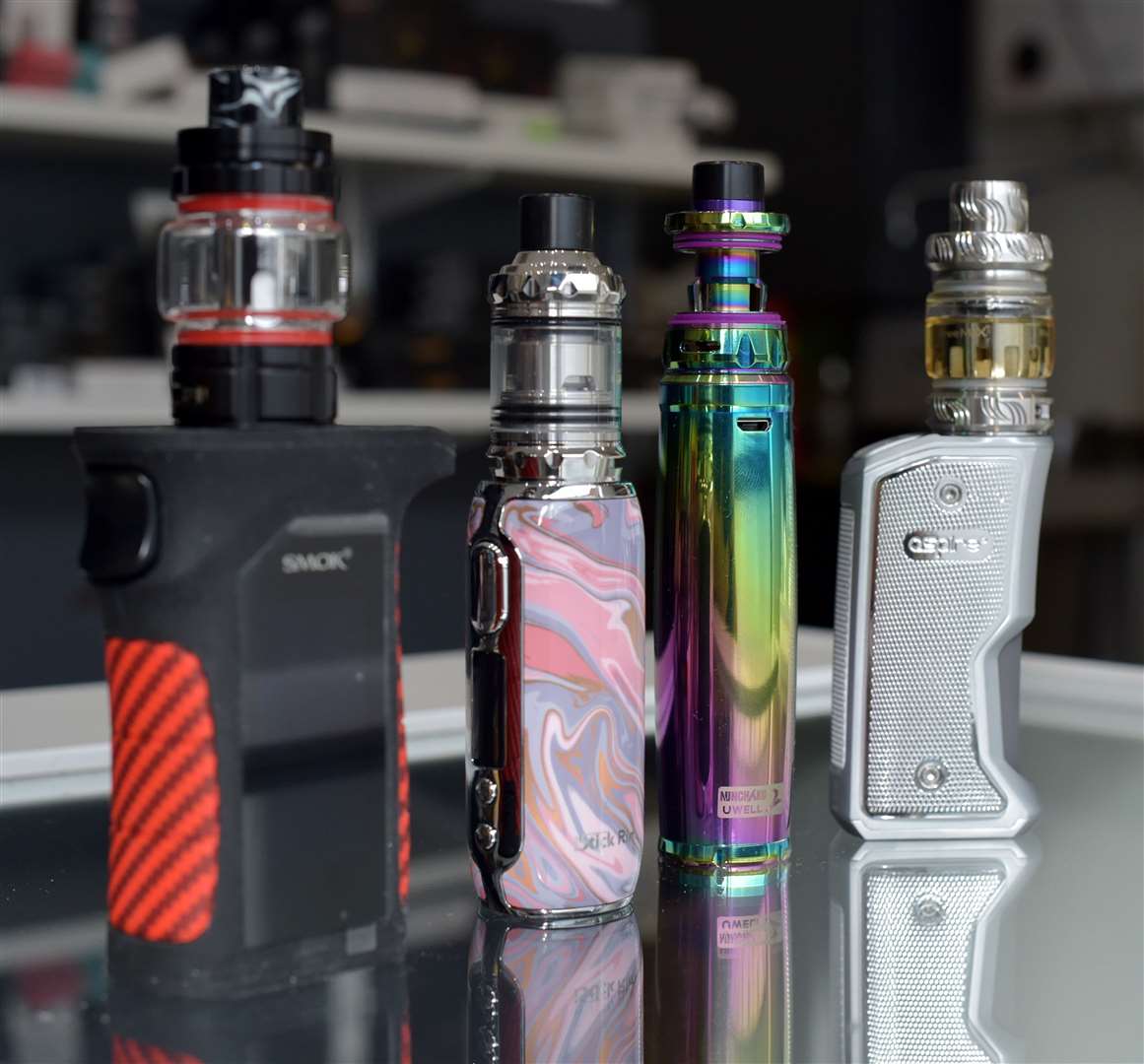 Vaping products displayed in a vape shop (Nick Ansell/PA)