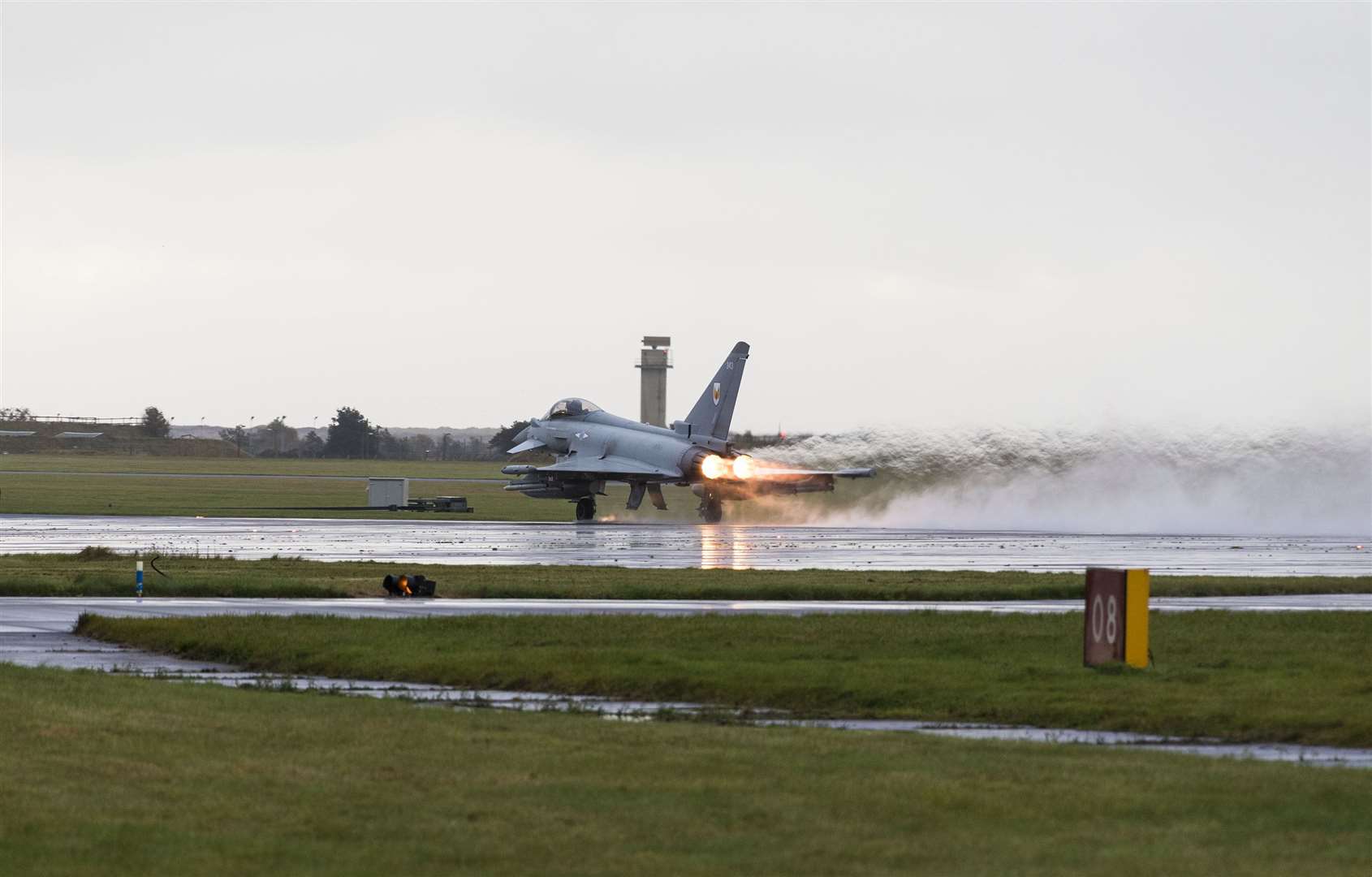 Two QRA aircraft were scrambled from Leuchars on Wednesday morning (RAF/PA)