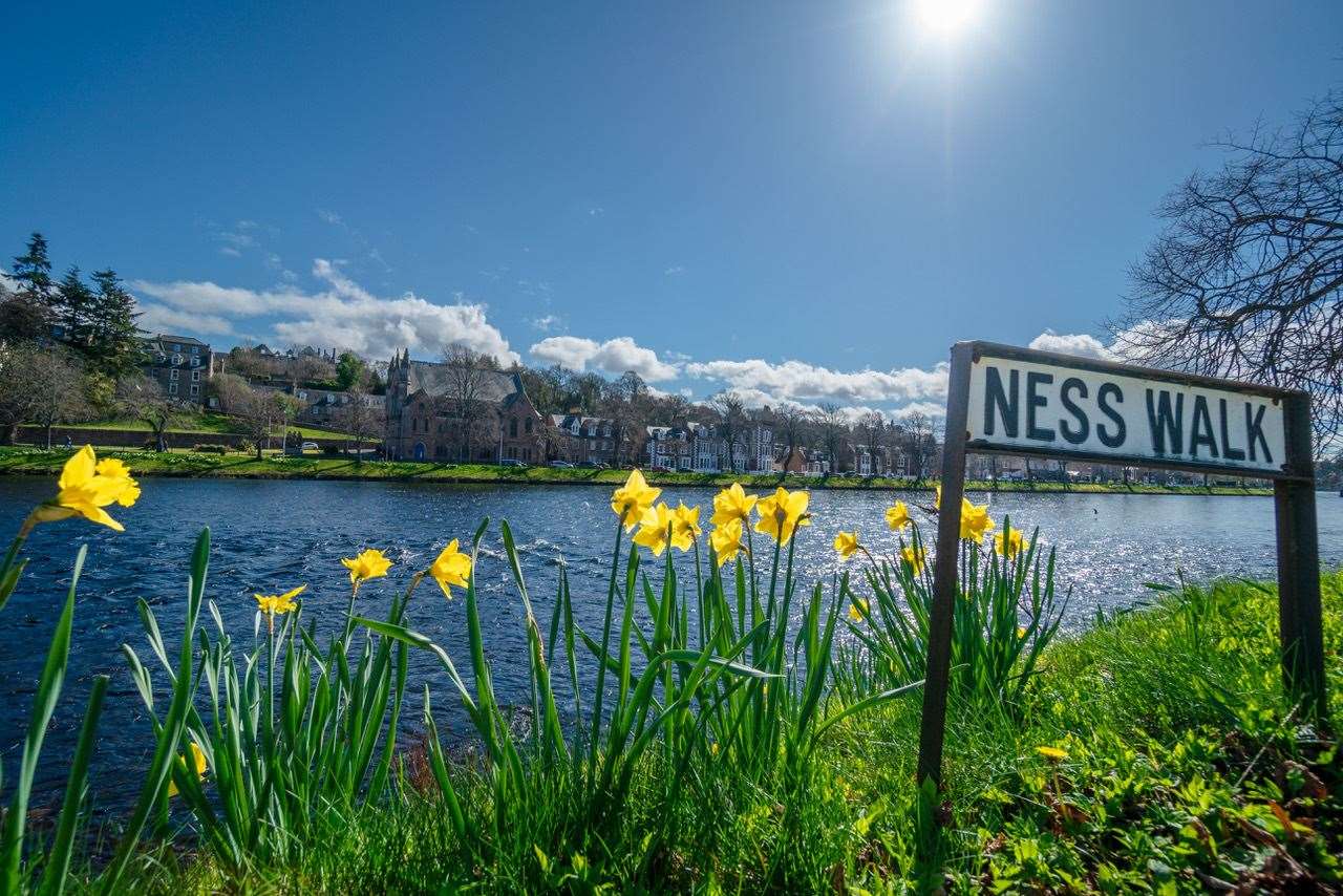 A sunny Inverness riverside. Picture: Derek Morrison, Drakies