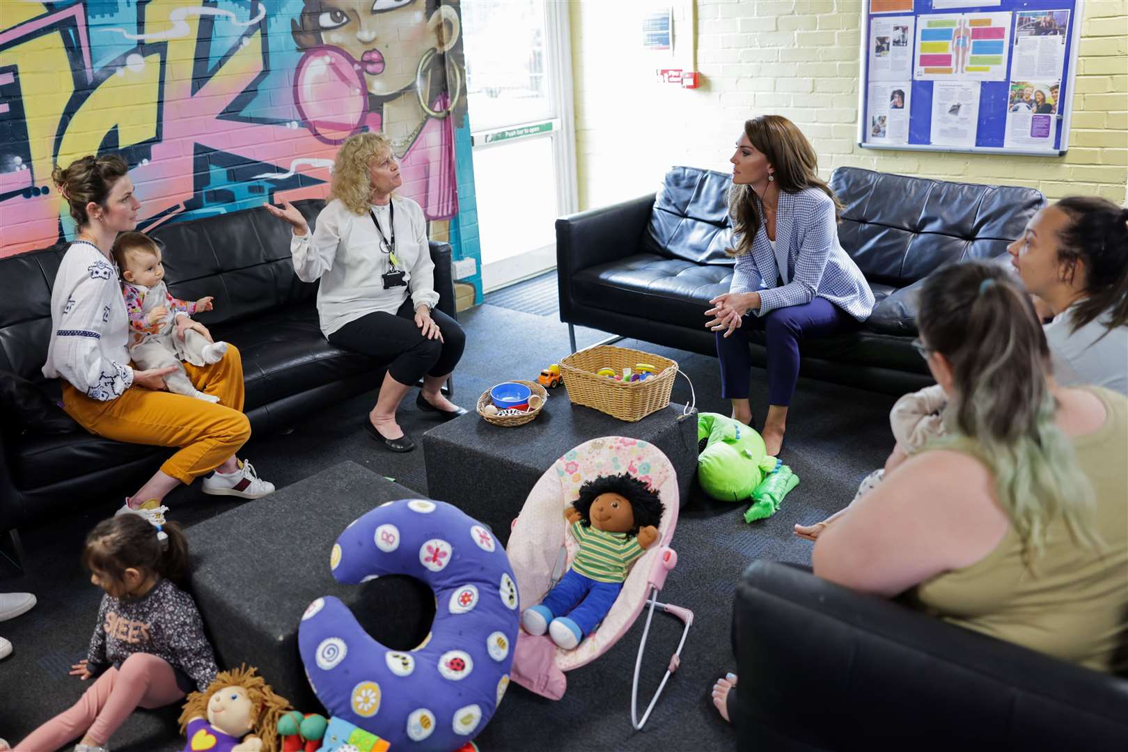 The Princess of Wales during a visit to the Windsor Family Hub in Berkshire (Chris Jackson/PA).