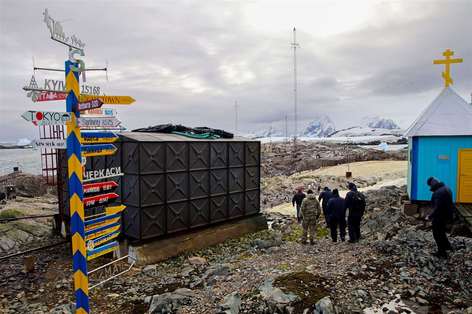 Vernadsky base is the National Antarctic Scientific Centre of Ukraine (Royal Navy/PA)