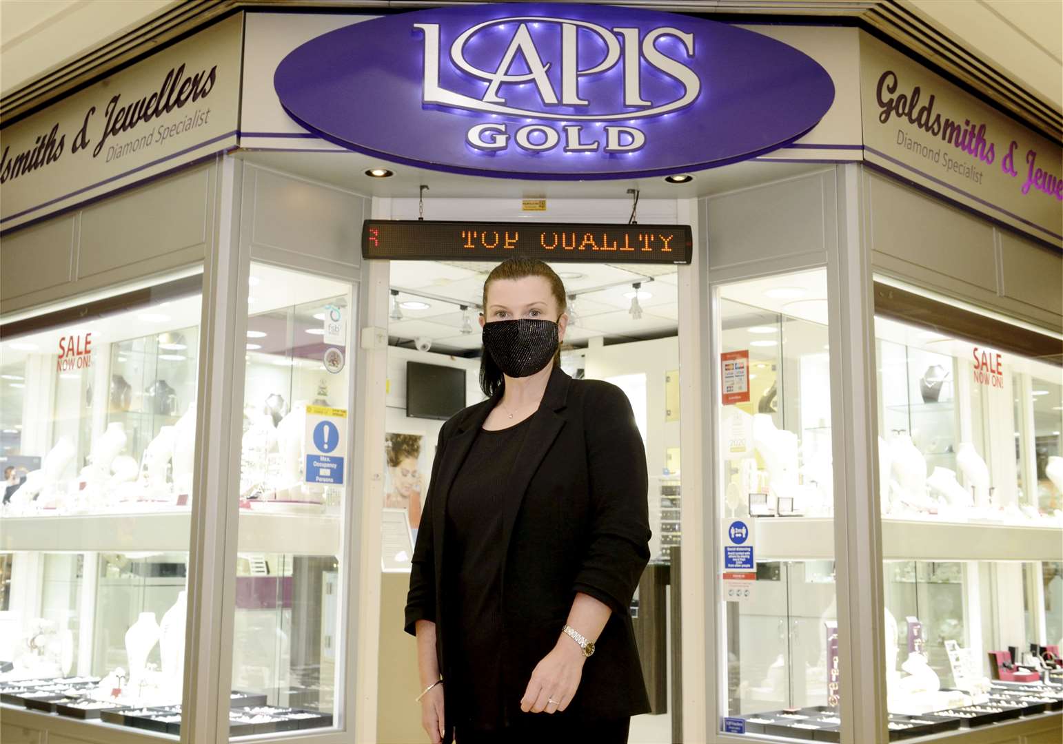 Gemma Allan, assistant manager of Lapis Jewellers in the Eastgate Shopping Centre.