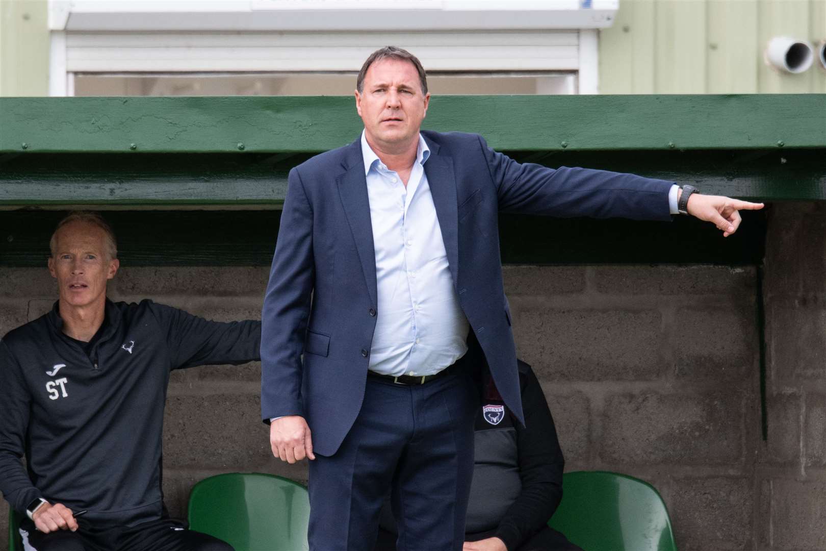 Malky Mackay watched Ross County score seven goals against East Fife yesterday. Picture: Daniel Forsyth