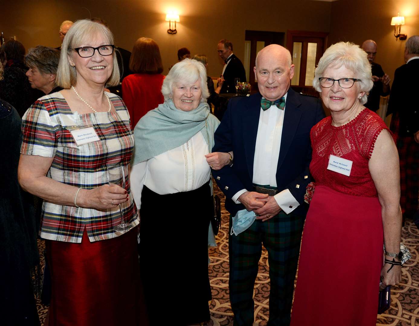 Marie MacDonald, Anna and Tom Wilson and Muriel McDonald. Picture Gary Anthony.