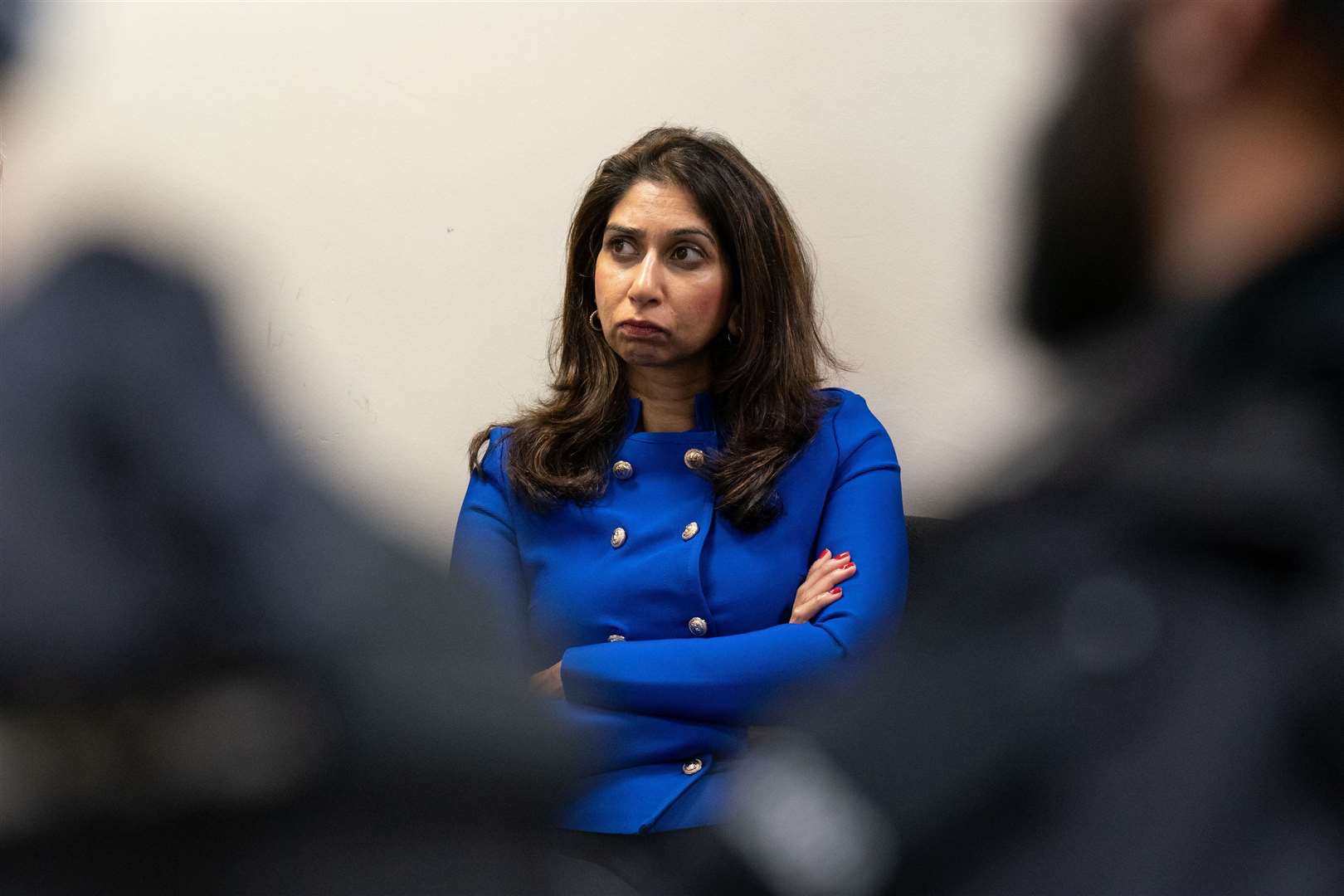Ex-home secretary Suella Braverman drew criticism for likening the arrival of asylum seekers on small boats to an ‘invasion on our southern coast’ (Joe Giddens/PA)