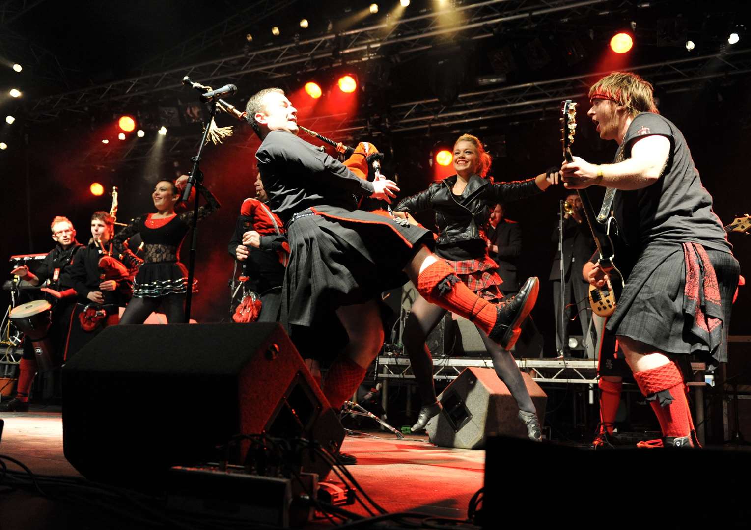 The Red Hot Chilli Pipers play Strathpeffer Pavilion October 5. Picture: Gary Anthony/SPP