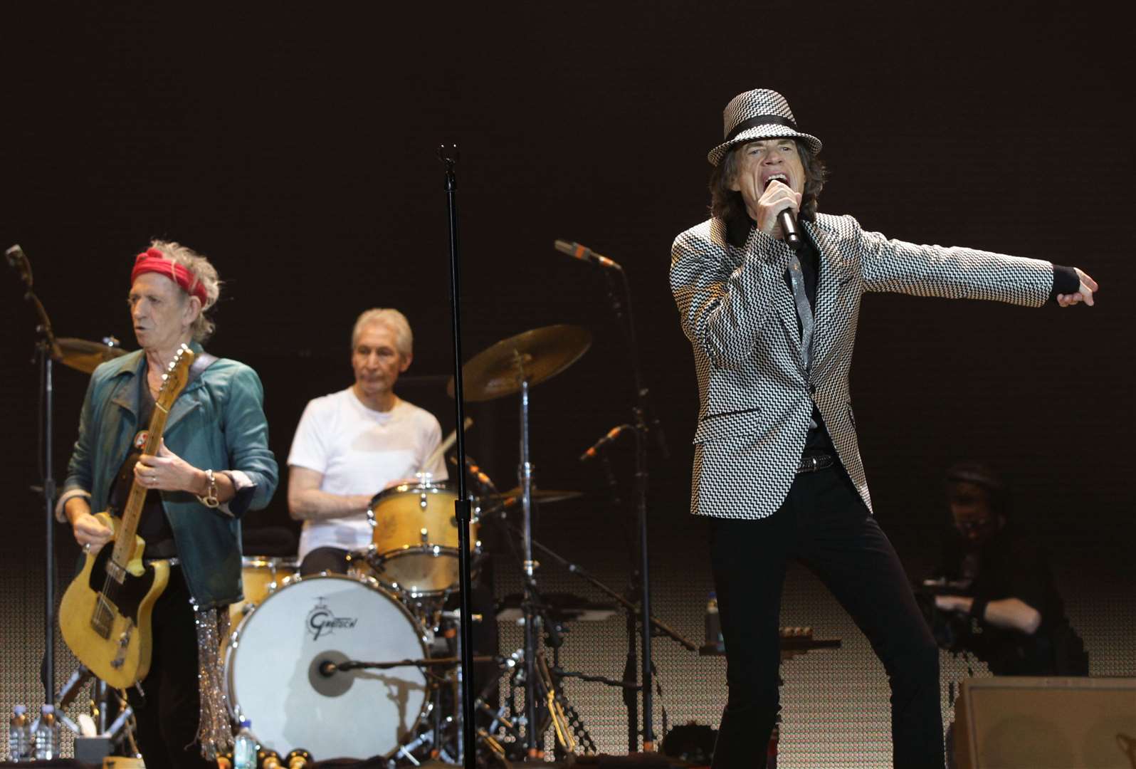 The Stones at the O2 as part of their 50th anniversary series of concerts (Yui Mok/PA)