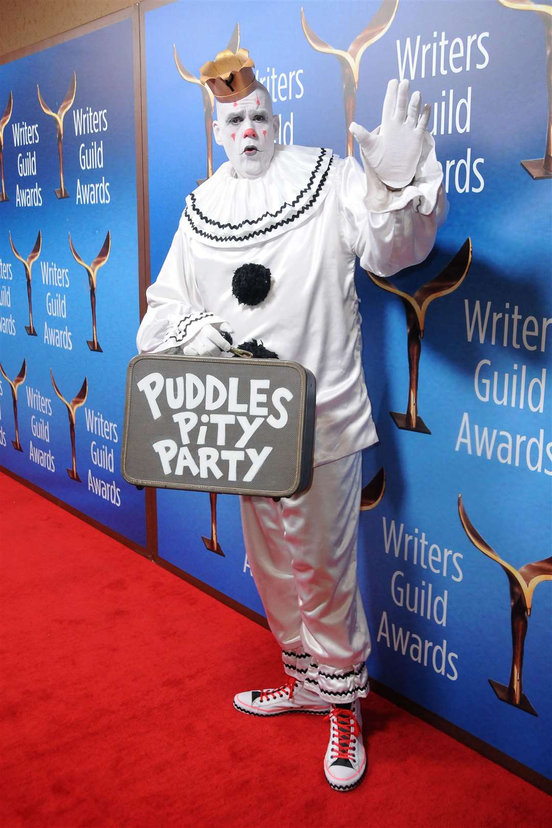 Geier is known to refer to his alter-ego in the third person, and while performing as Puddles will refer to himself as Mike, also in the third person (Alamy/PA)