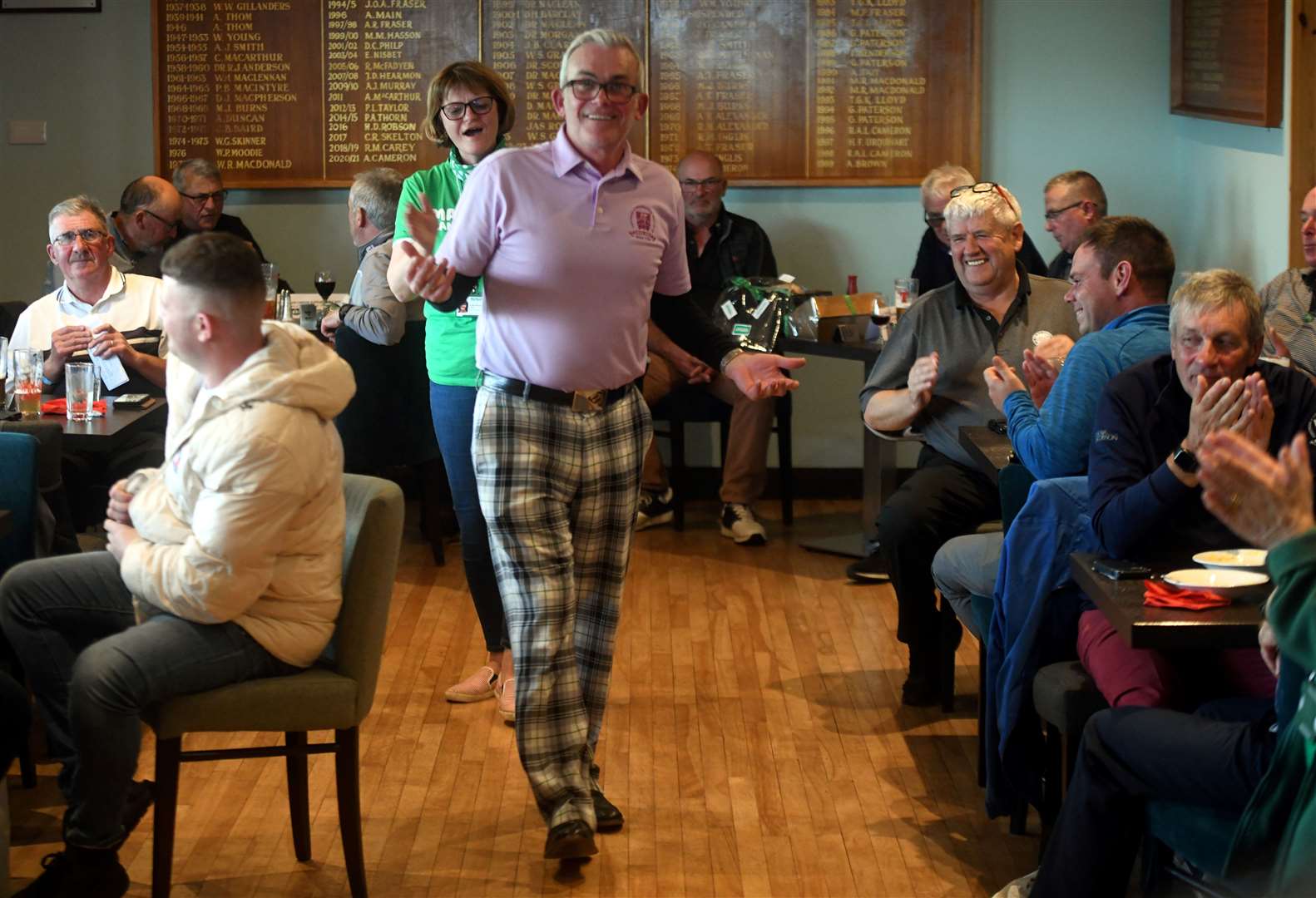 Winner of best golf trousers. Picture: James Mackenzie