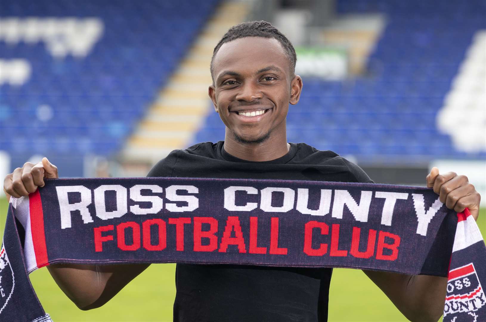 Picture - Ken Macpherson, Inverness.See story.Ross County new signing Regan Charles-Cookpictured in the Global Energy Stadium, Victoria Park, Dingwall.