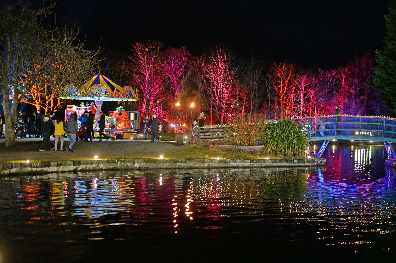 The Winter Wonderland event traditionally sees Whin Park transformed.