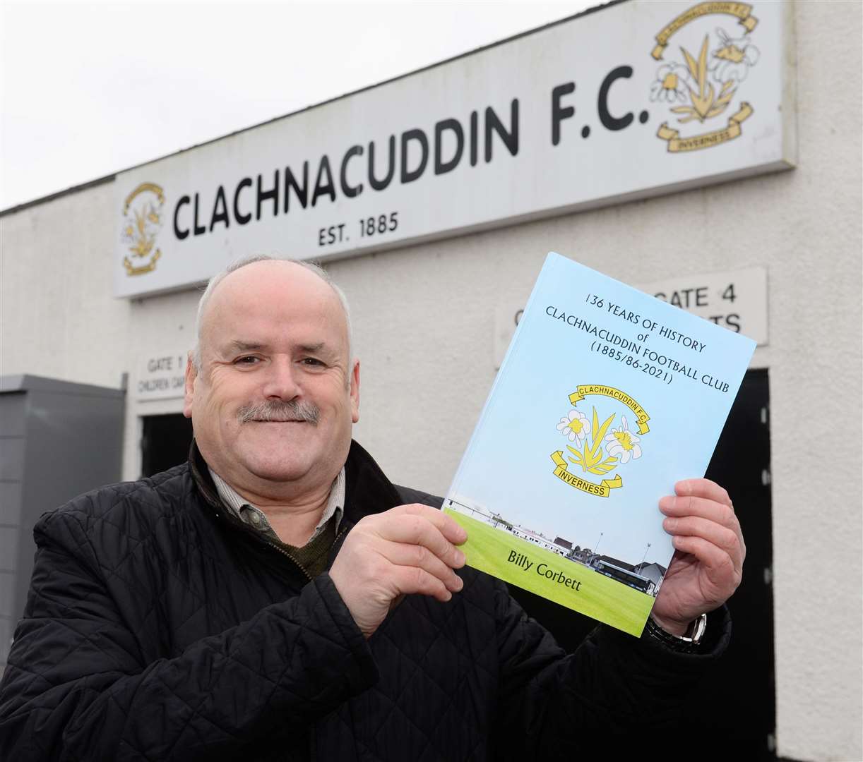 Billy Corbett who has written a book on the history of Clachnacuddin FC. Picture Gary Anthony