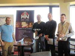 Winners at the Black Isle Foursomes were (left to right) Davie Sanderson, Lewis Patience, Ryan Keith and John Forbes.