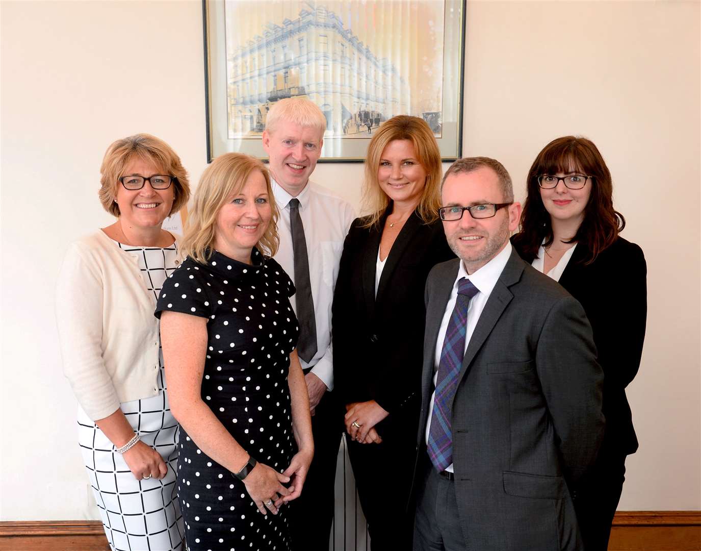 Macleod and MacCallum directors (from left) Morag MacIntosh, Alison Martin, Peter Mason, Lindsay Bishop, Graham Laughton and Katrina Ashbolt, who are sponsoring the brave child category at this year’s Highland Heroes awards. Photo: Gary Anthony/SPP