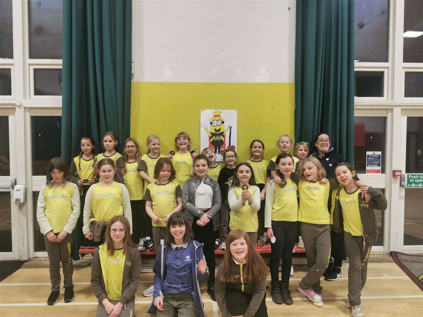 25th Inverness Drakies Brownies after their challenge.