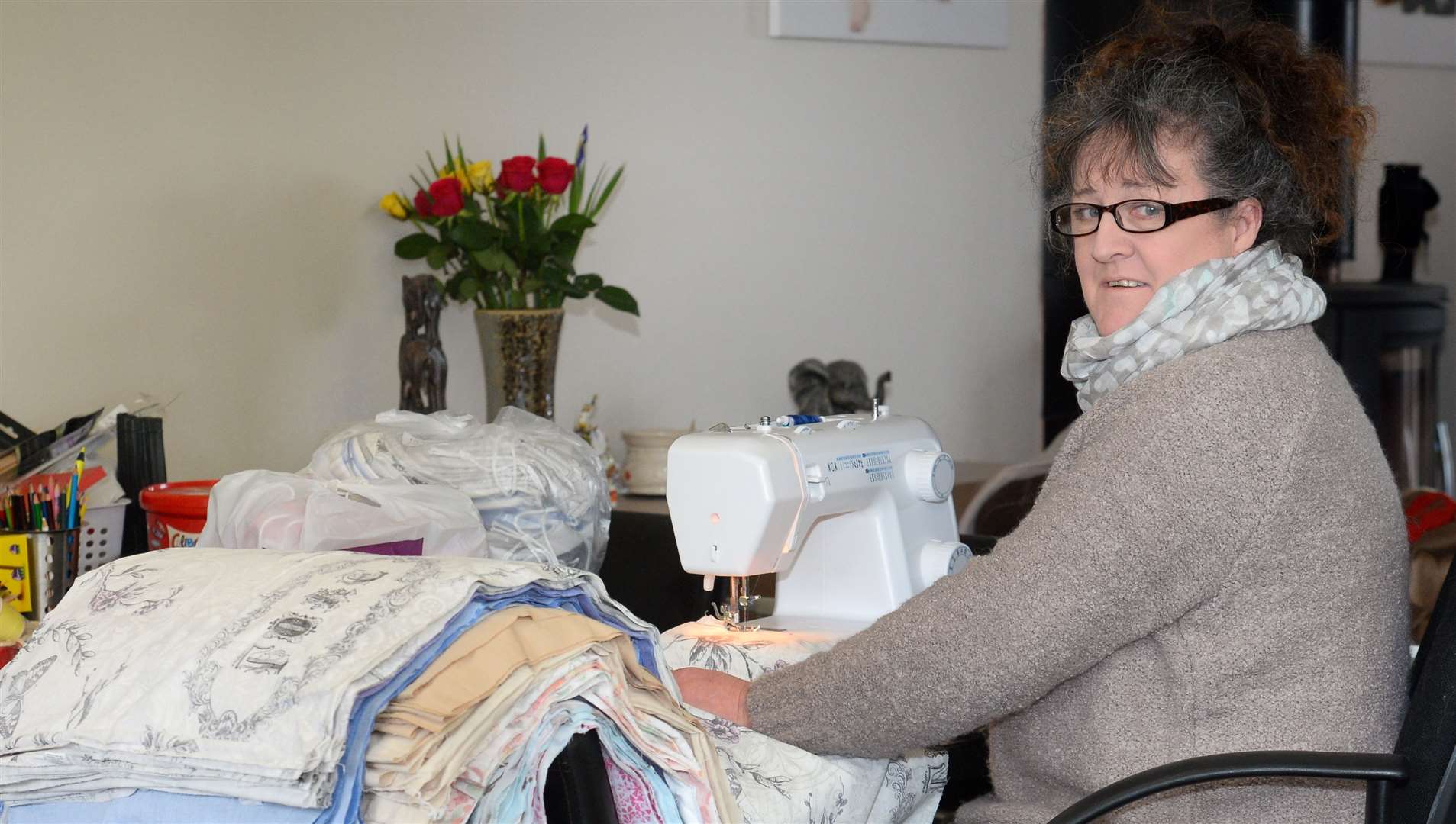 Kirkhill woman makes more than 700 laundry bags for NHS workers