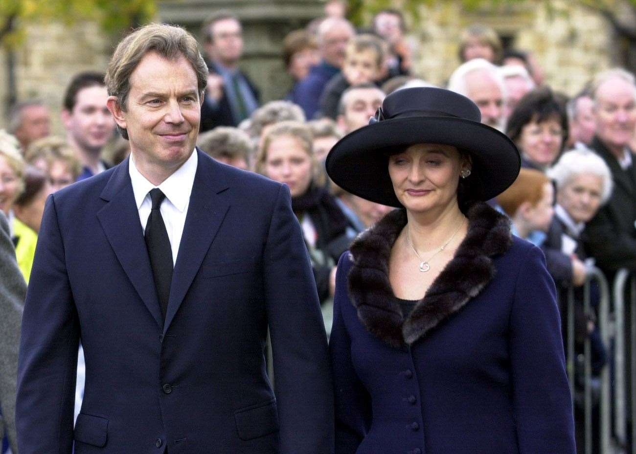 Tony and Cherie Blair were among the attendees at Donald Dewar’s funeral (Ben Curtis/PA)