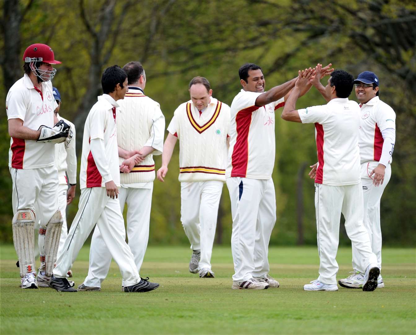 John Paul celebrates taking a wicket for Highland Cricket Club. Picture: Gary Anthony