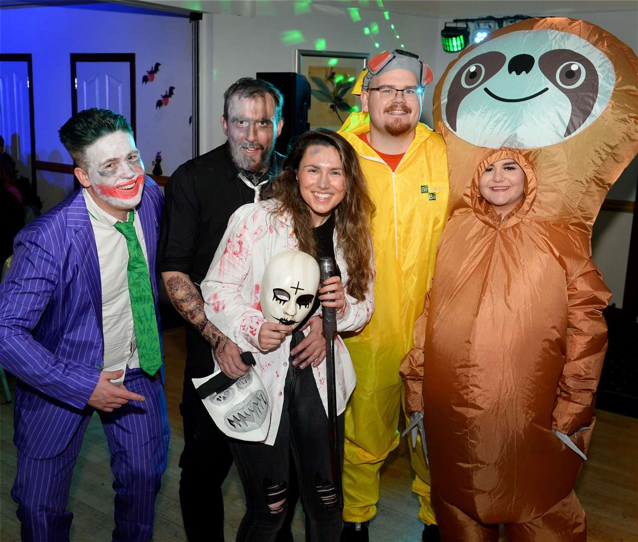 Cityseen at Mikeysline Halloween Fundraiser.Nick Brown, Donald MacAskill, Ashleigh Connor, Douglas Campbell and Danielle Carter.Picture Gary Anthony.