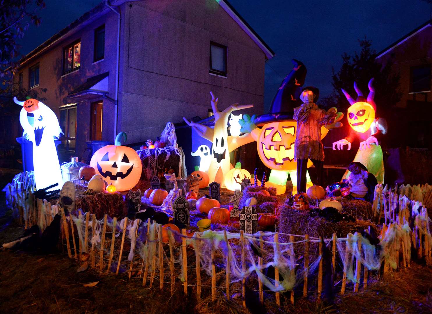 Spooky goings on at 3 Druid Road with Halloween display..Picture: Gary Anthony..