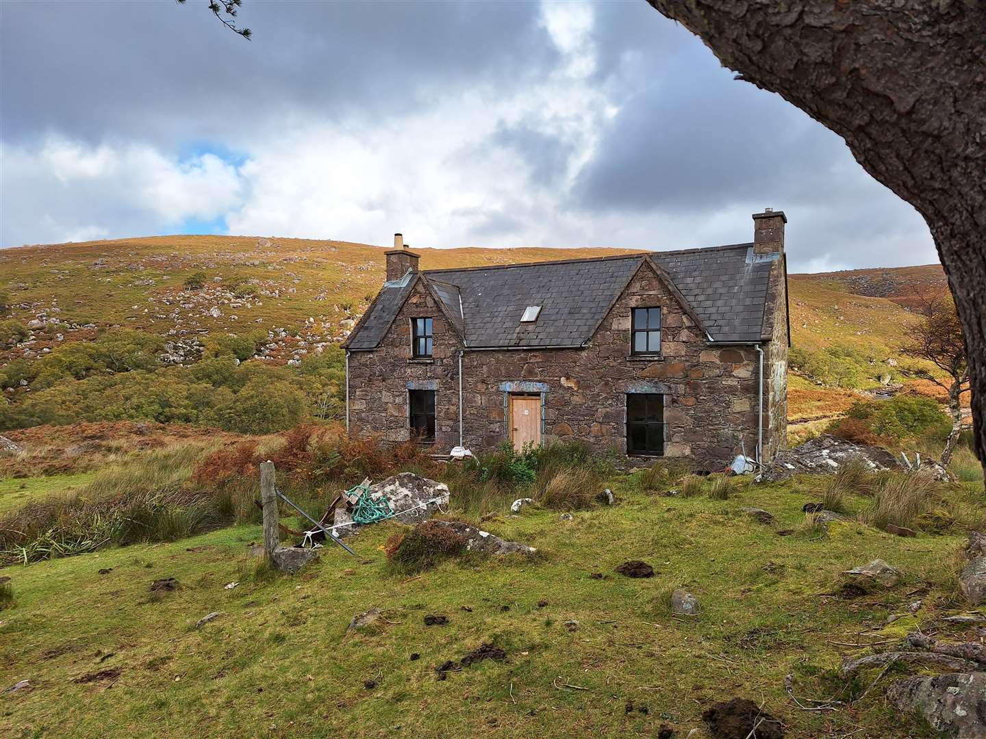An outside view of the former youth hostel turned bothy at Craig.