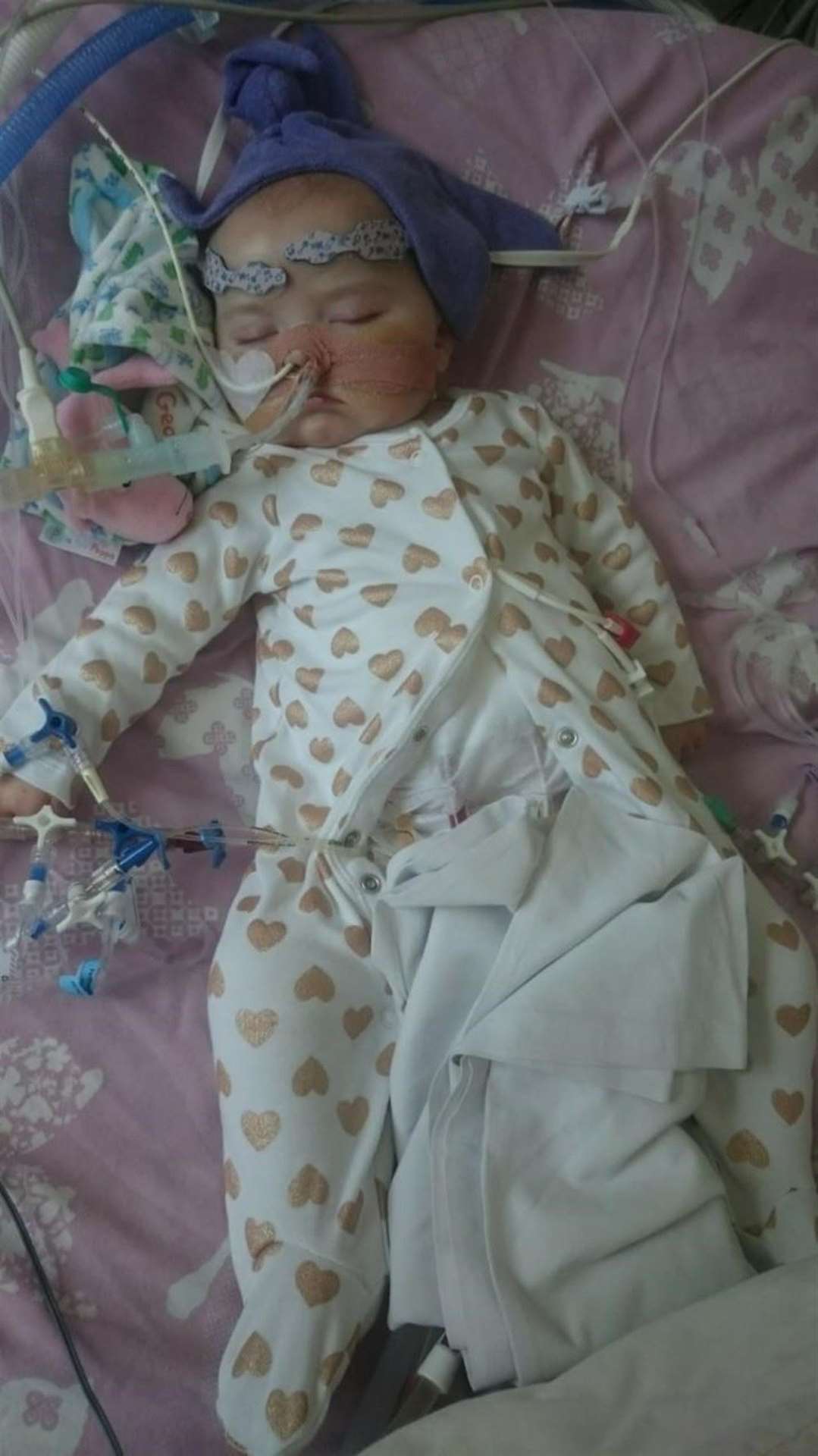 Grace Westwood is being treated at the Freeman Hospital in Newcastle (Newcastle Hospitals NHS Foundation Trust)