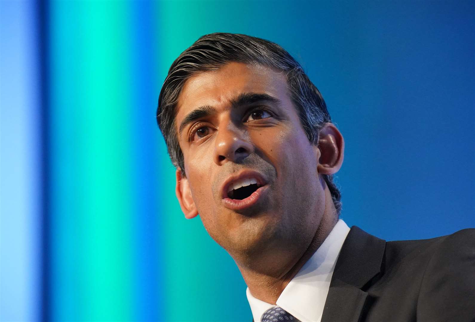 Rishi Sunak told the audience of automotive leaders that the sector is ‘incredibly important to the UK economy’ (PA)