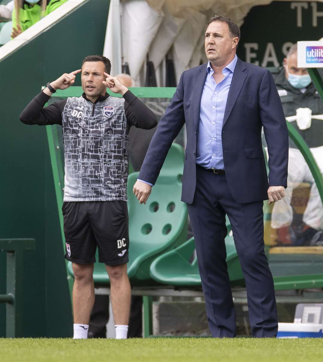 Malky Mackay with assistant Don Cowie