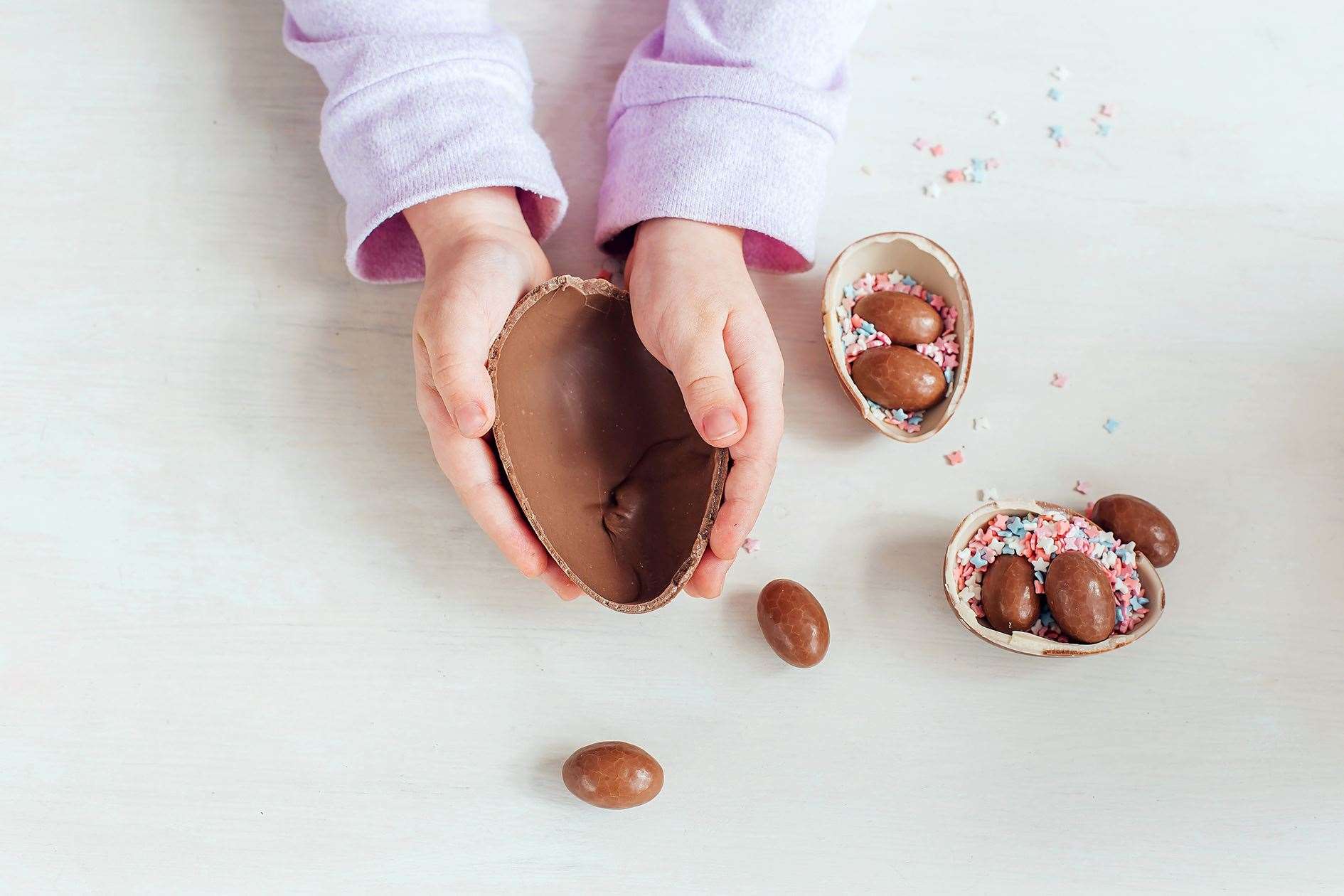 Tracking down Easter eggs in the US is almost impossible, says Invernessian Diane Knox.