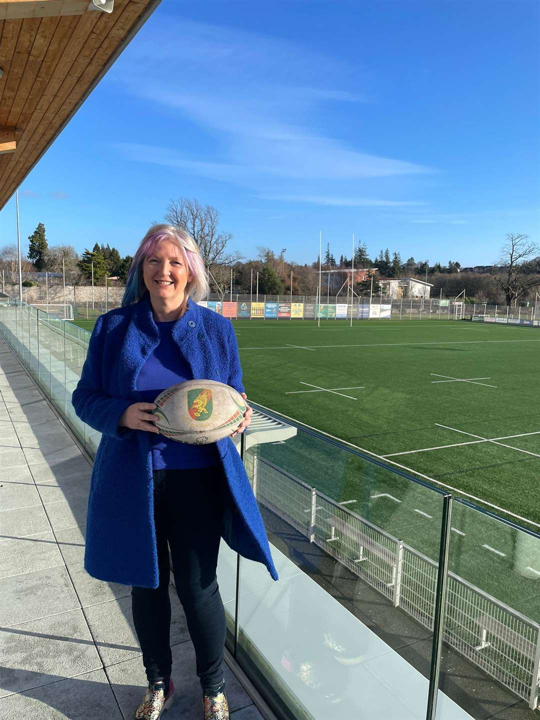 Ruth Mason at Highland Rugby Club.