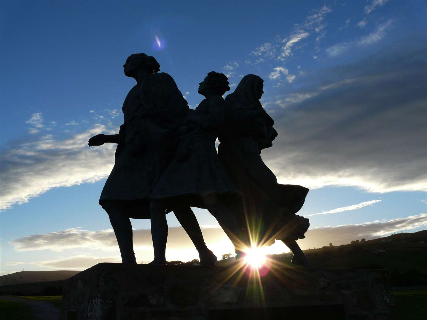 The Emigrants Statue, Helmsdale. Picture: Alan Hendry/HNM