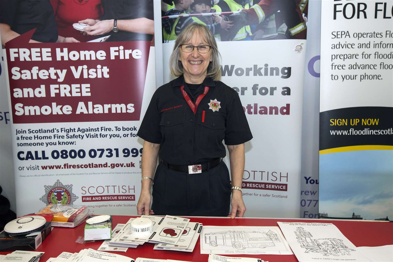 Morag Bannigan in her fire safety role.