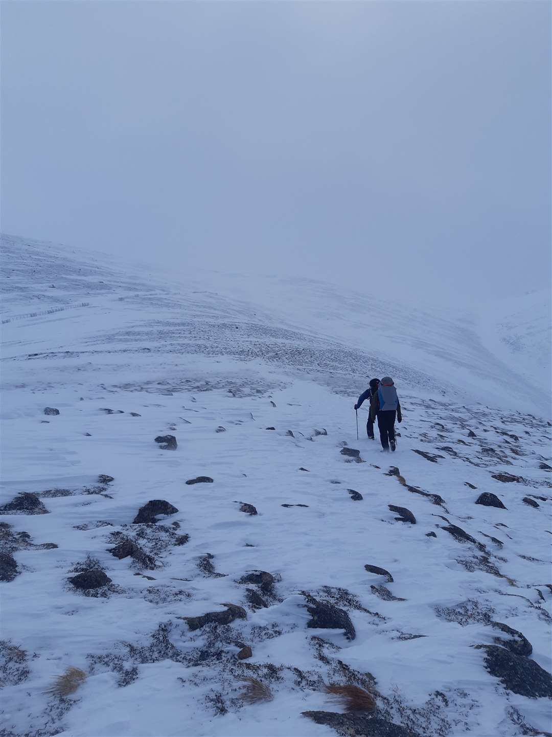 Winter safety advice. Picture: Ben Gibson/Mountaineering Scotland
