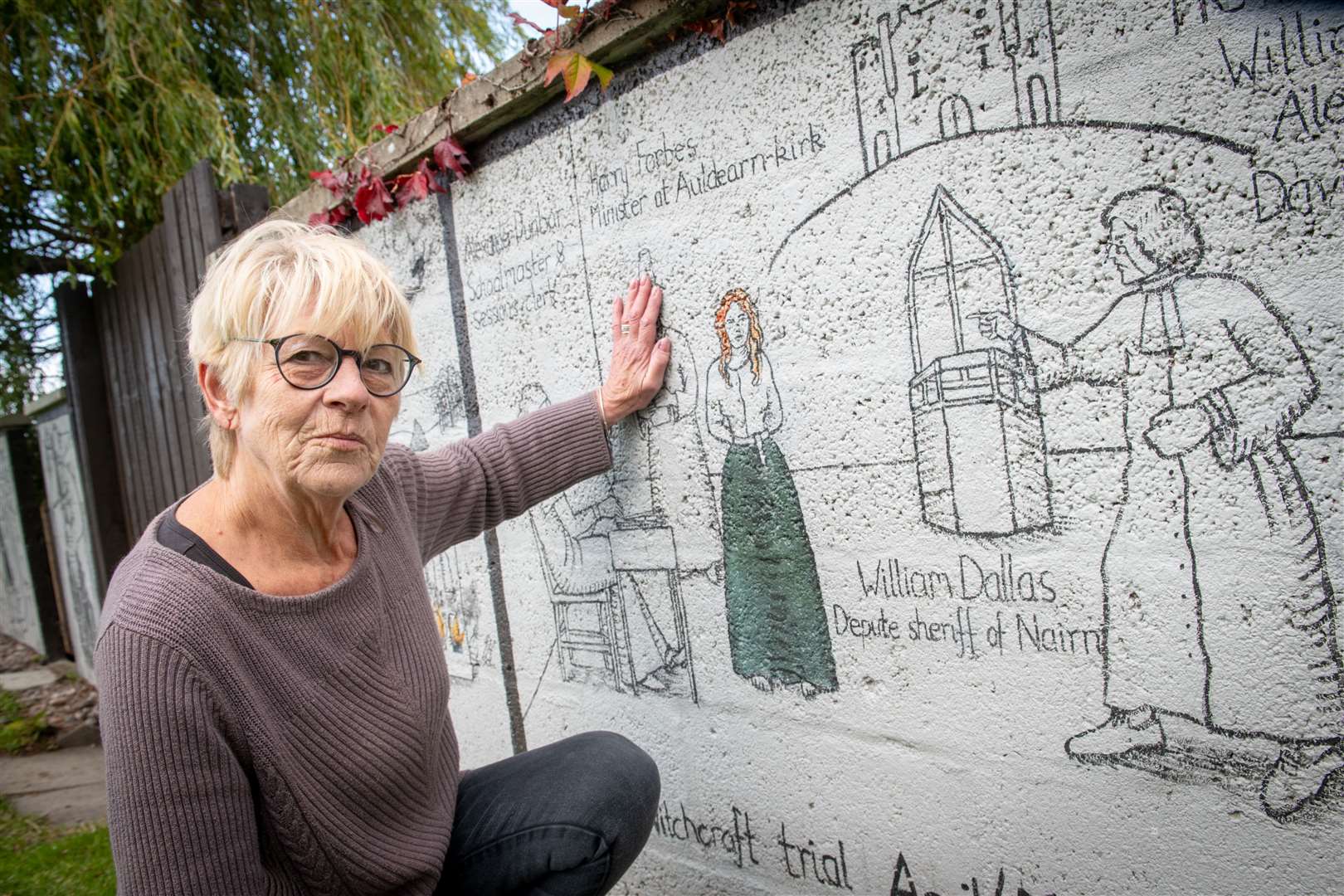 Helen Wright hopes to celebrate Isobel Gowdie and bring the community together at a special Halloween event for the village. Picture: Callum Mackay