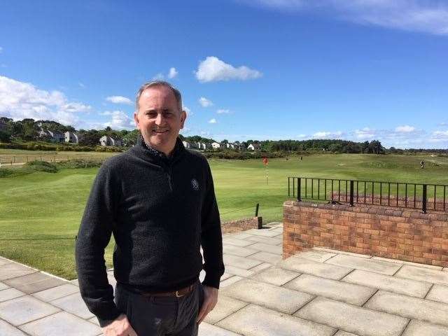Chief executive of Nairn Golf Club Colin Sinclair.