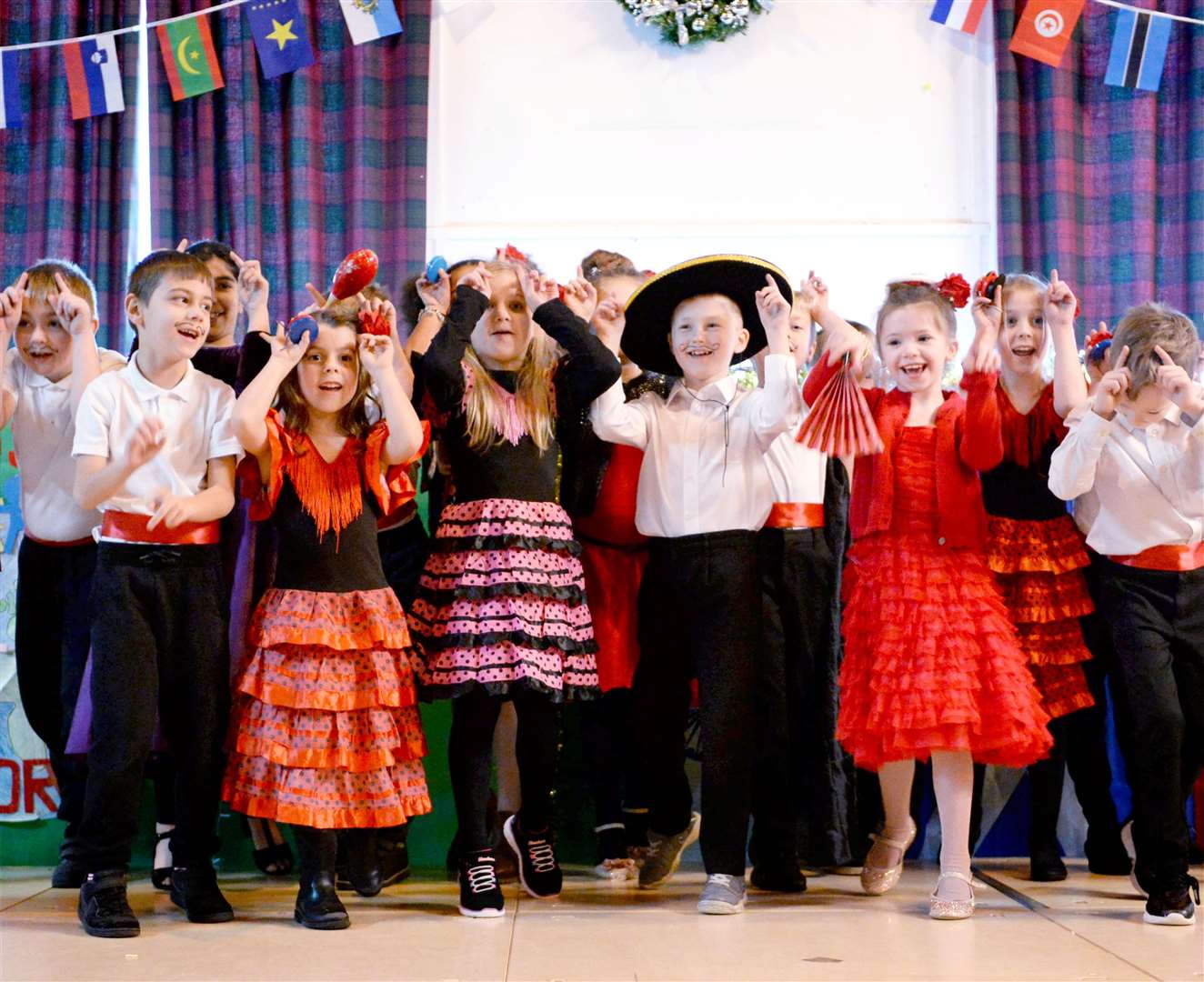 St Joseph's RC Primary School Nativity 2019. Part of the Nativity Play was Spanish themed. Picture: James MacKenzie.