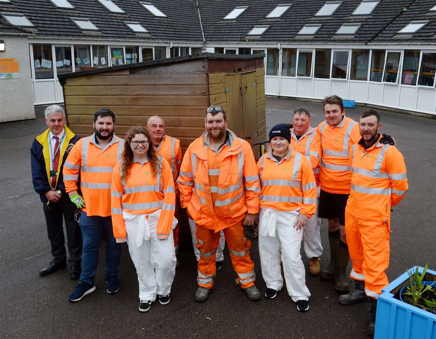 Volunteers from the local BAM Nuttal works. Picture: Gary Anthony