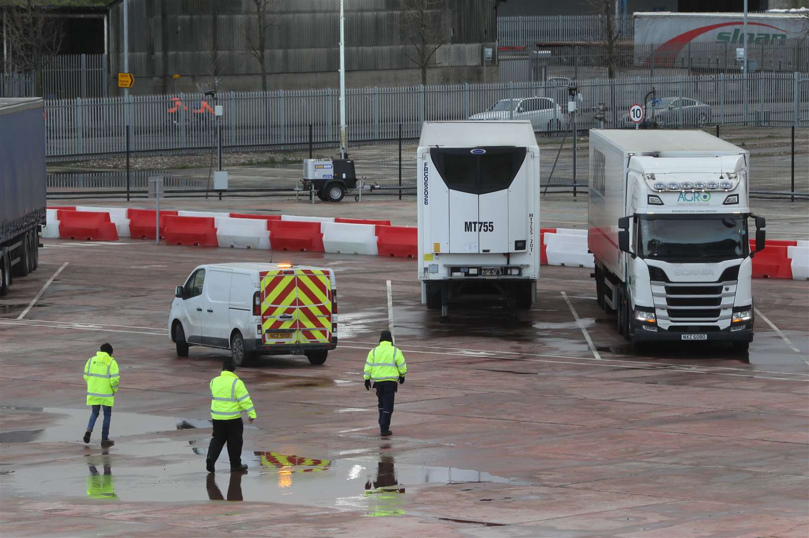 New checking facilities at Belfast Port (Brian Lawless/PA).