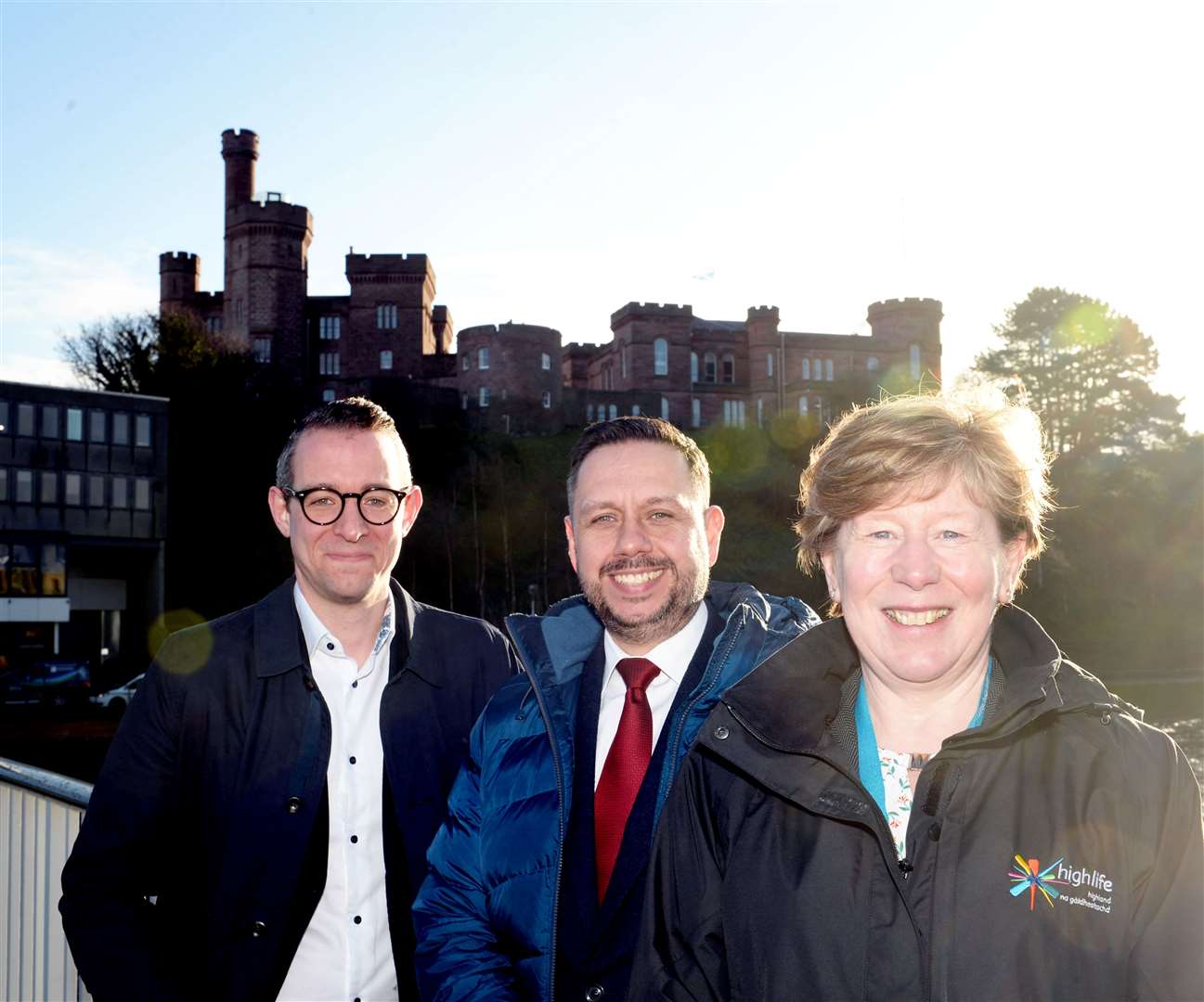Lead architect Stuart MacKellar, Jason Kelman (principal project manager), and project manager Fiona Hampton will help to lead the transformation of Inverness Castle. Picture: James MacKenzie
