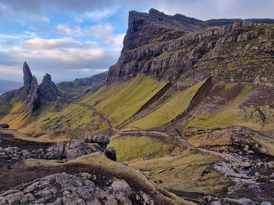 The paths have been upgraded at the Old Man of Storr.