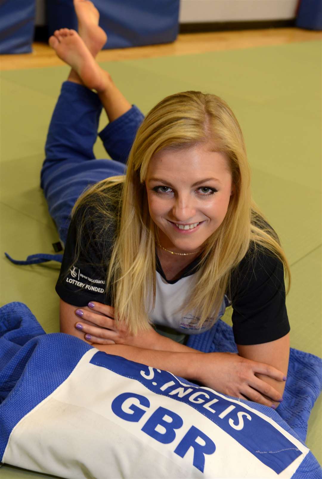 Judo player Stephanie Inglis she is in training for the Commonwealth Games. ..Picture: Alasdair Allen. Image No. 021325.