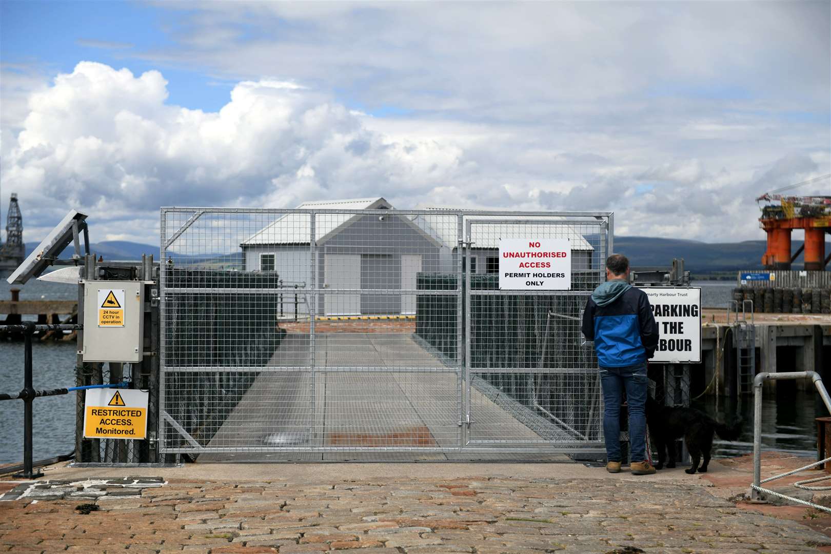 A gate has been put in place to restrict access.