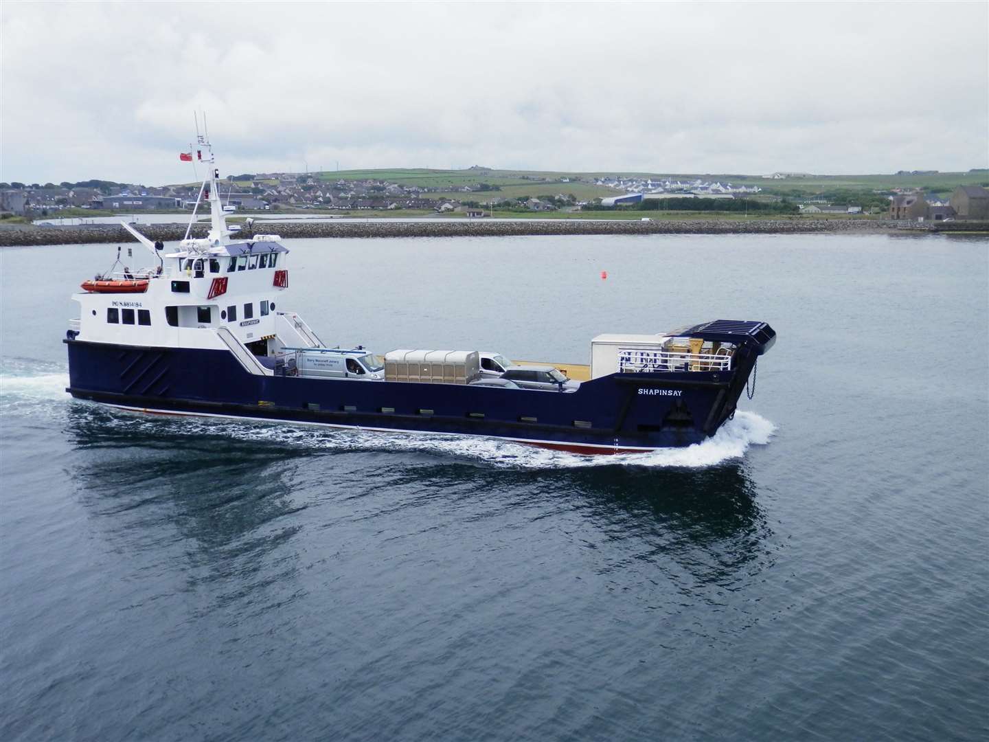 The MV Shapinsay is being used to test decarbonisation solutions. Picture: Davod Hibbert, Orkney Islands Council.