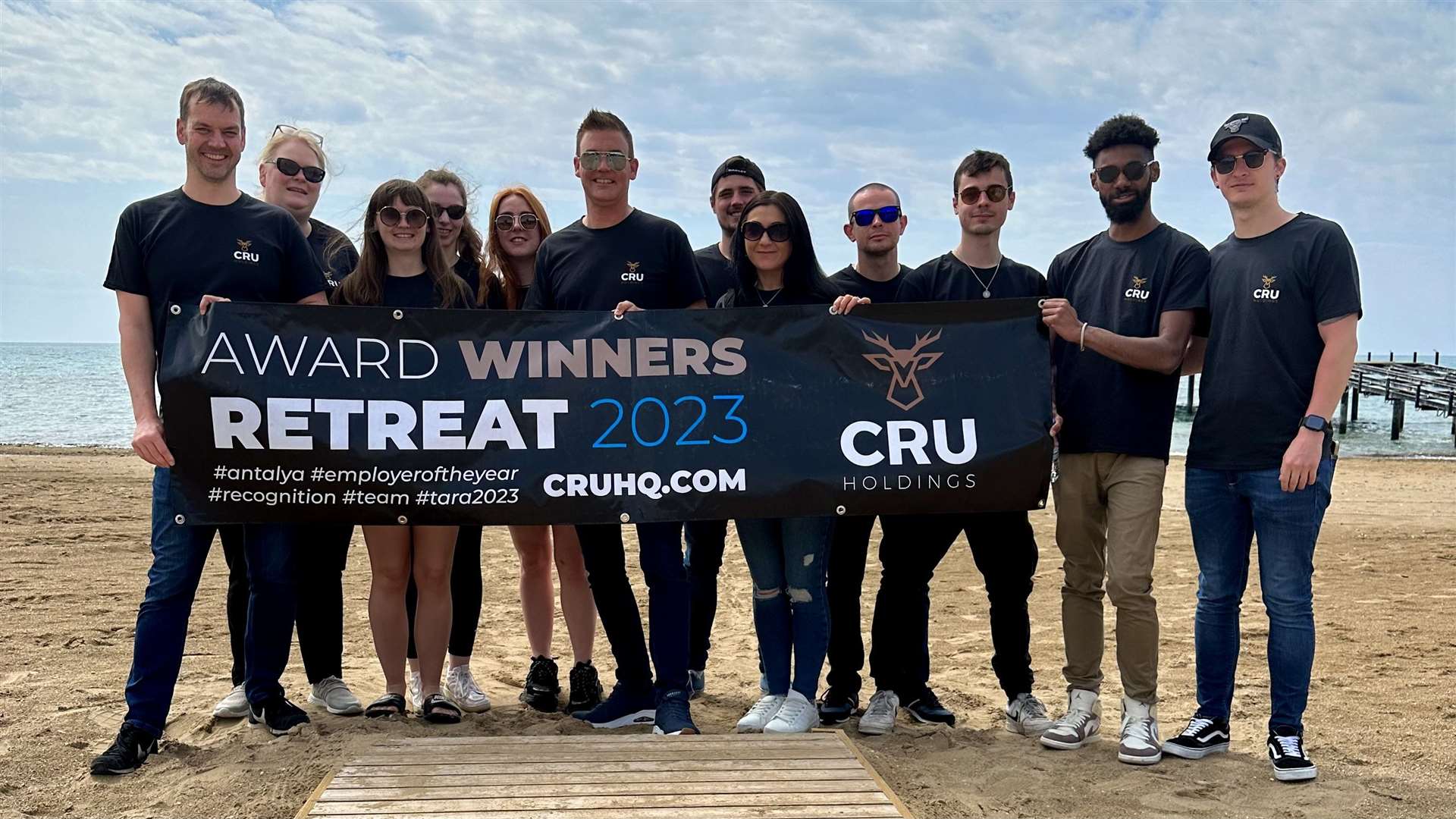 The Cru Holdings team in the Turkish Riviera.